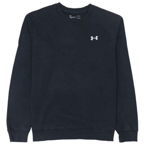 Under Armour Men's Black Crew Neck ColdGear Fleece Sweatshirt L