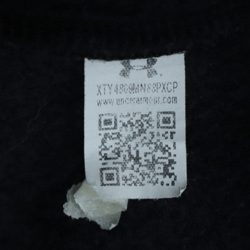 Under Armour Men's Black Crew Neck ColdGear Fleece Sweatshirt L