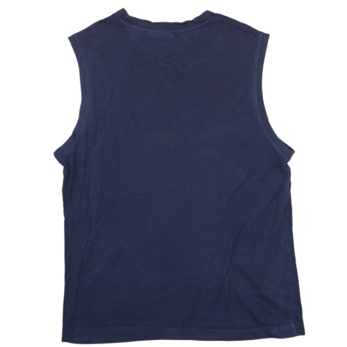 Puma Men's Blue Sleeveless Crew Neck Sports Casual Top Size L