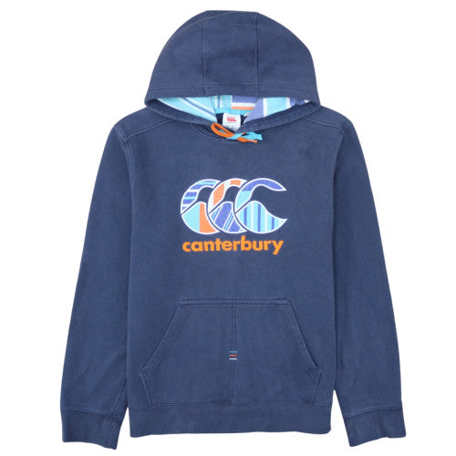 Canterbury Mens Blue Hoodie Uglies Logo L Pullover Cotton Blend