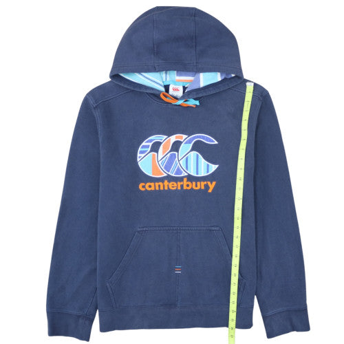 Canterbury Mens Blue Hoodie Uglies Logo L Pullover Cotton Blend