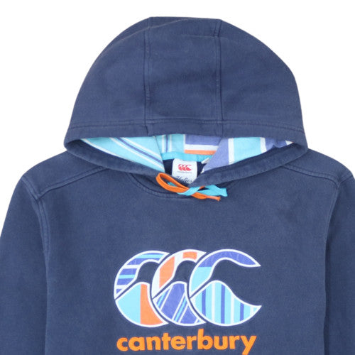Canterbury Mens Blue Hoodie Uglies Logo L Pullover Cotton Blend