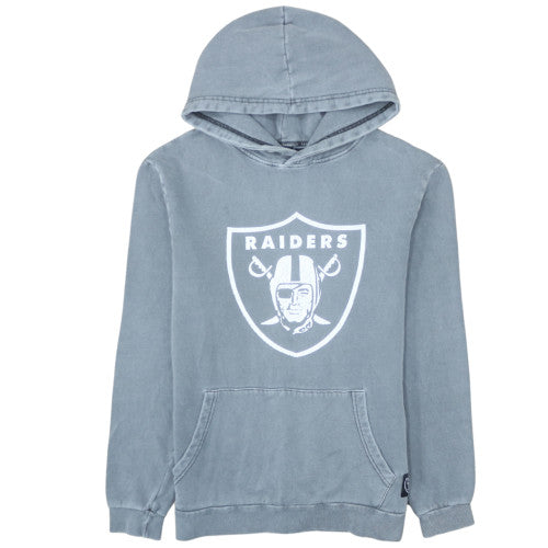 Factorie Men’s Grey Raiders Pullover Hoodie Small Fleece Logo Top
