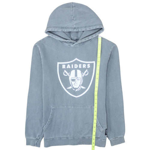 Factorie Men’s Grey Raiders Pullover Hoodie Small Fleece Logo Top