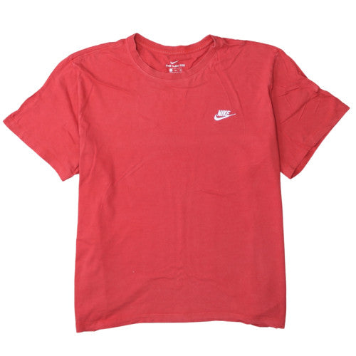 Nike Men's Red 2XL Cotton Crew Neck Short Sleeve T-Shirt