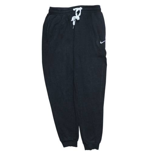 Nike Men Black Fleece Jogger Trousers Size L Drawstring Pants