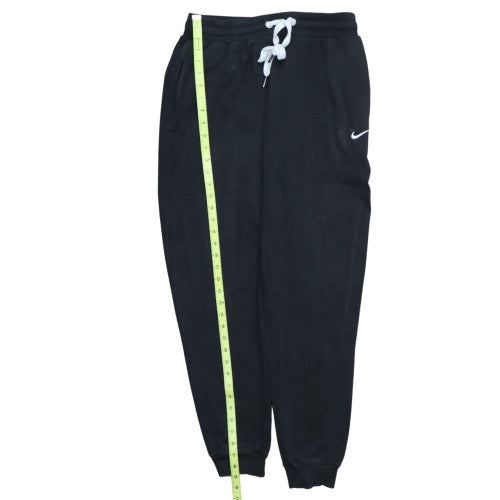Nike Men Black Fleece Jogger Trousers Size L Drawstring Pants