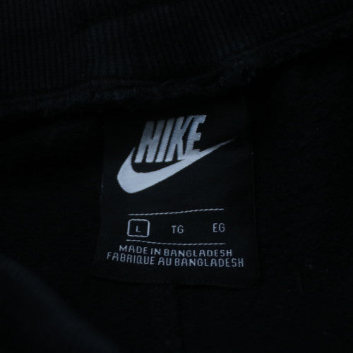 Nike Men Black Fleece Jogger Trousers Size L Drawstring Pants