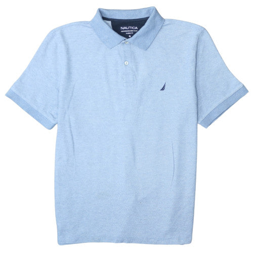 Nautica Men's Blue Classic Fit Cotton Blend Polo Shirt XL