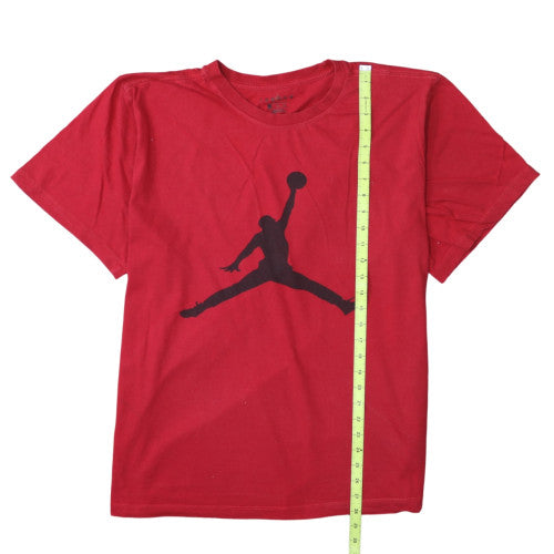 Jordan Men's Red Graphic Short Sleeve Crew Neck T-Shirt Size M