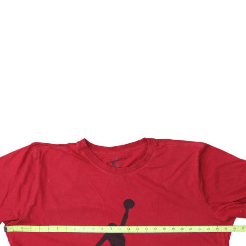 Jordan Men's Red Graphic Short Sleeve Crew Neck T-Shirt Size M