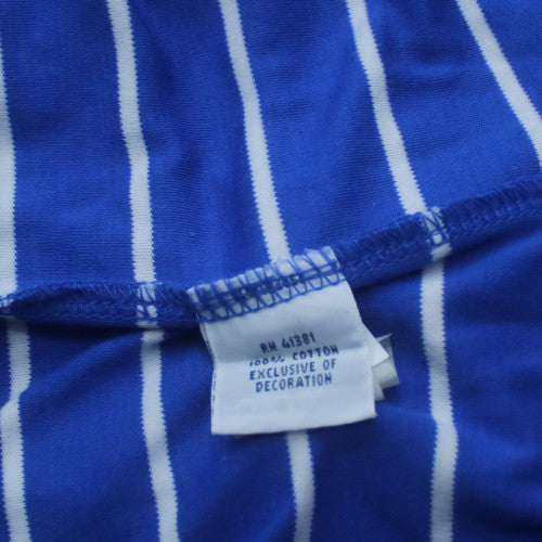 Ralph Lauren Men's Blue Striped Pima Cotton Polo Shirt 2XL