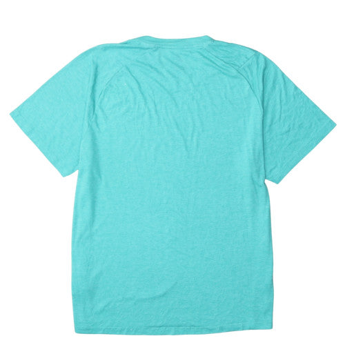 Adidas Men's Aqua Blue Freelift Aeroready Crew Neck T-Shirt XL