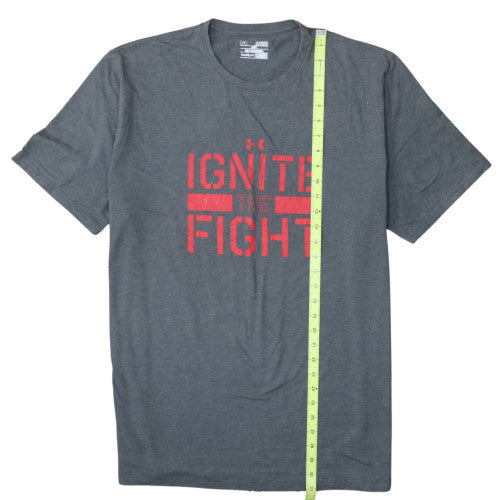 Under Armour Men's Grey HeatGear 'Ignite The Fight' XL T-Shirt
