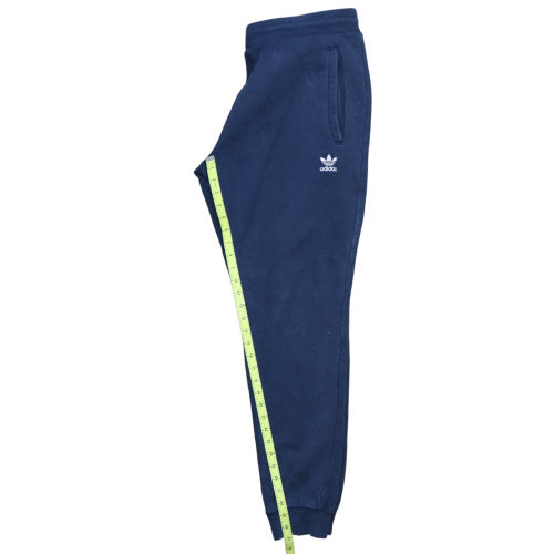 Adidas Mens Blue Fleece Jogger Sweatpants Size L Tapered Fit