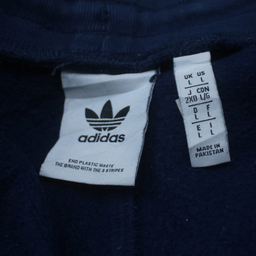 Adidas Mens Blue Fleece Jogger Sweatpants Size L Tapered Fit
