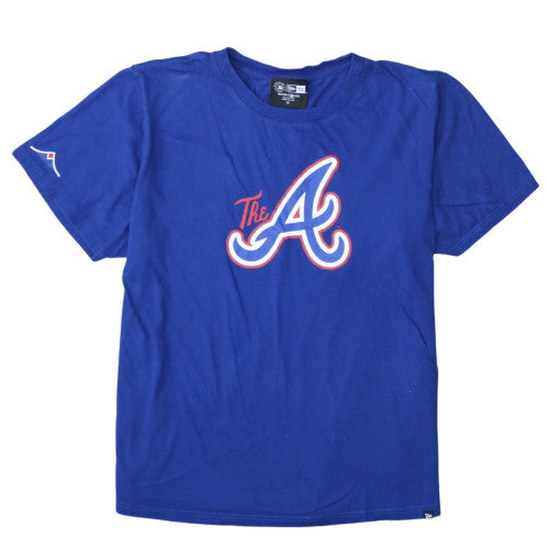 New Era Men's Blue 2XL Crew Neck Sports Graphic T-Shirt