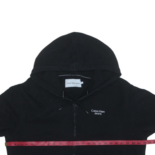 Calvin Klein Jeans Men's Black XL Full Zip Hoodie Sweatshirt