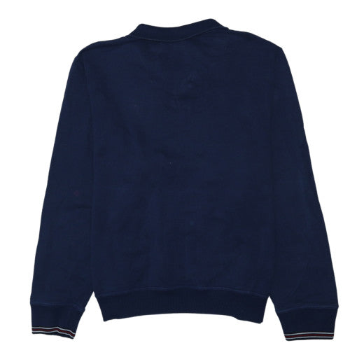 Fila Mens Navy Blue XXL 1/2 Zip Basic Jacket Cotton Pullover