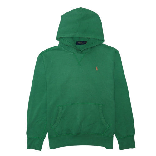 Polo Ralph Lauren Men's Green Pullover Hoodie Size L Cotton Blend