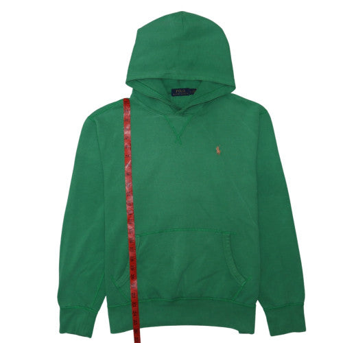 Polo Ralph Lauren Men's Green Pullover Hoodie Size L Cotton Blend