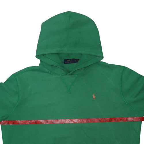 Polo Ralph Lauren Men's Green Pullover Hoodie Size L Cotton Blend