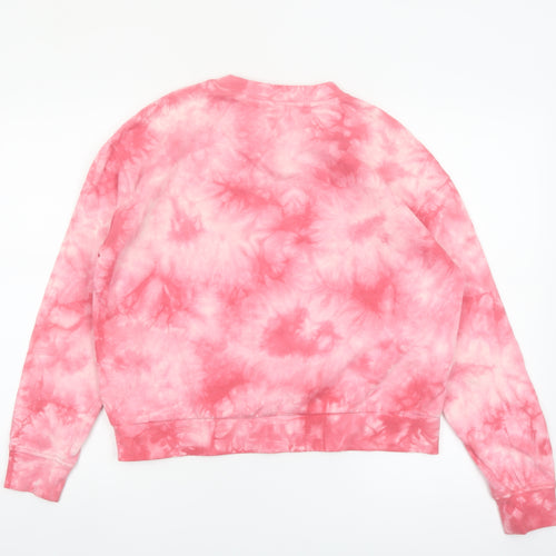 Vans Womens Pink Tie-Dye Pullover Sweatshirt Small Classic Fit