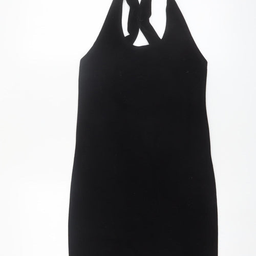 I Don't Ask Why Women's Black Bodycon Short Dress One Size