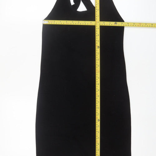 I Don't Ask Why Women's Black Bodycon Short Dress One Size