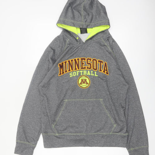 Signature Concepts Mens Grey Hoodie M Minnesota Softball Pullover