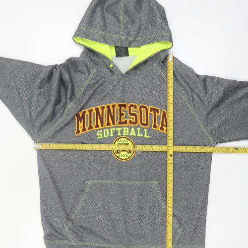 Signature Concepts Mens Grey Hoodie M Minnesota Softball Pullover