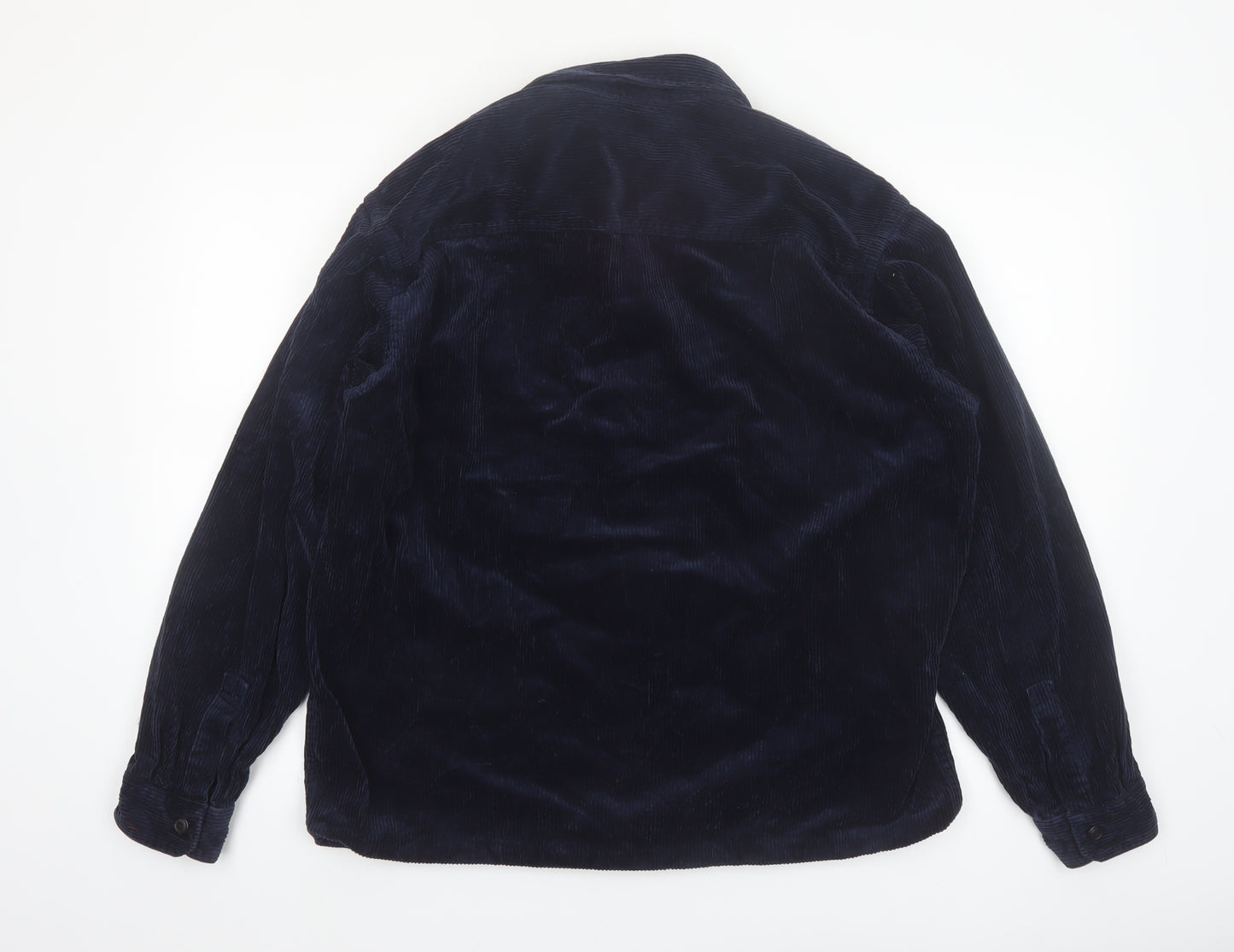 UNIQLO Men's Blue Corduroy Basic Jacket M Cotton Casual