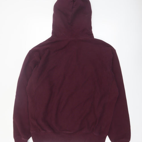 Champion Men's Red Reverse Weave Pullover Hoodie Large