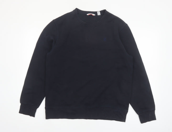 IZOD Men's Black M Pullover Crew Neck Fleece Sweatshirt