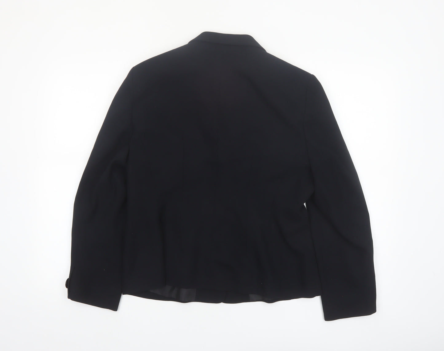 Richards Petites Black Blazer Jacket UK 14 Women's Single-Breasted Formal