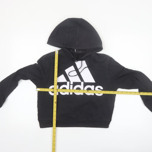 Adidas Women’s Black Pullover Hoodie Size M Regular Fit Logo