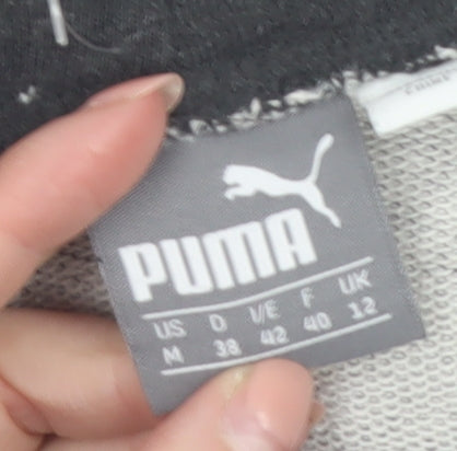 Puma Women’s Black Funnel Neck Pullover Sweatshirt Size 12
