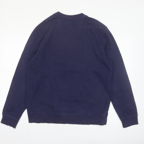 Calvin Klein Jeans Men's Blue Logo Pullover Sweatshirt Size L