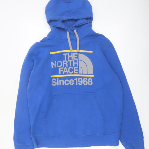 The North Face Men's Blue Pullover Hoodie Size L Outdoor Fleece
