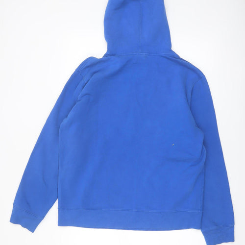 The North Face Men's Blue Pullover Hoodie Size L Outdoor Fleece