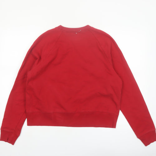 Route 66 Women Red Crew Neck Pullover Sweatshirt XL Air Corps Graphic