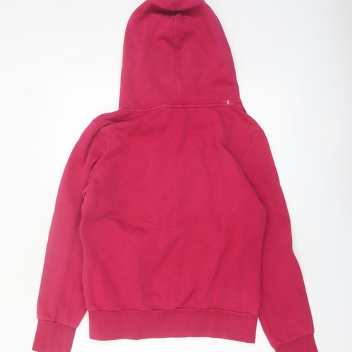 Puma Women's Pink Pullover Hoodie Size 12 Cotton Blend Sportswear