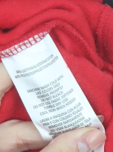 Calvin Klein Women’s Red Pullover Hoodie XS Cotton Blend