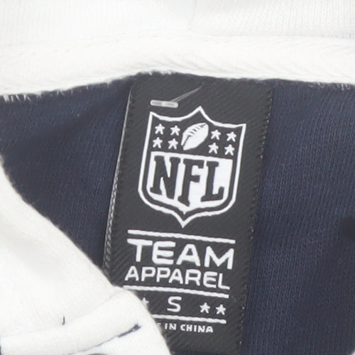 NFL Team Apparel Women's Navy Seahawks Lace-Up Hoodie Size S