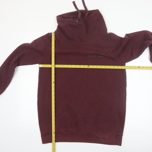 Calvin Klein Jeans Men’s Brown High Neck Sweatshirt M Pullover Fleece