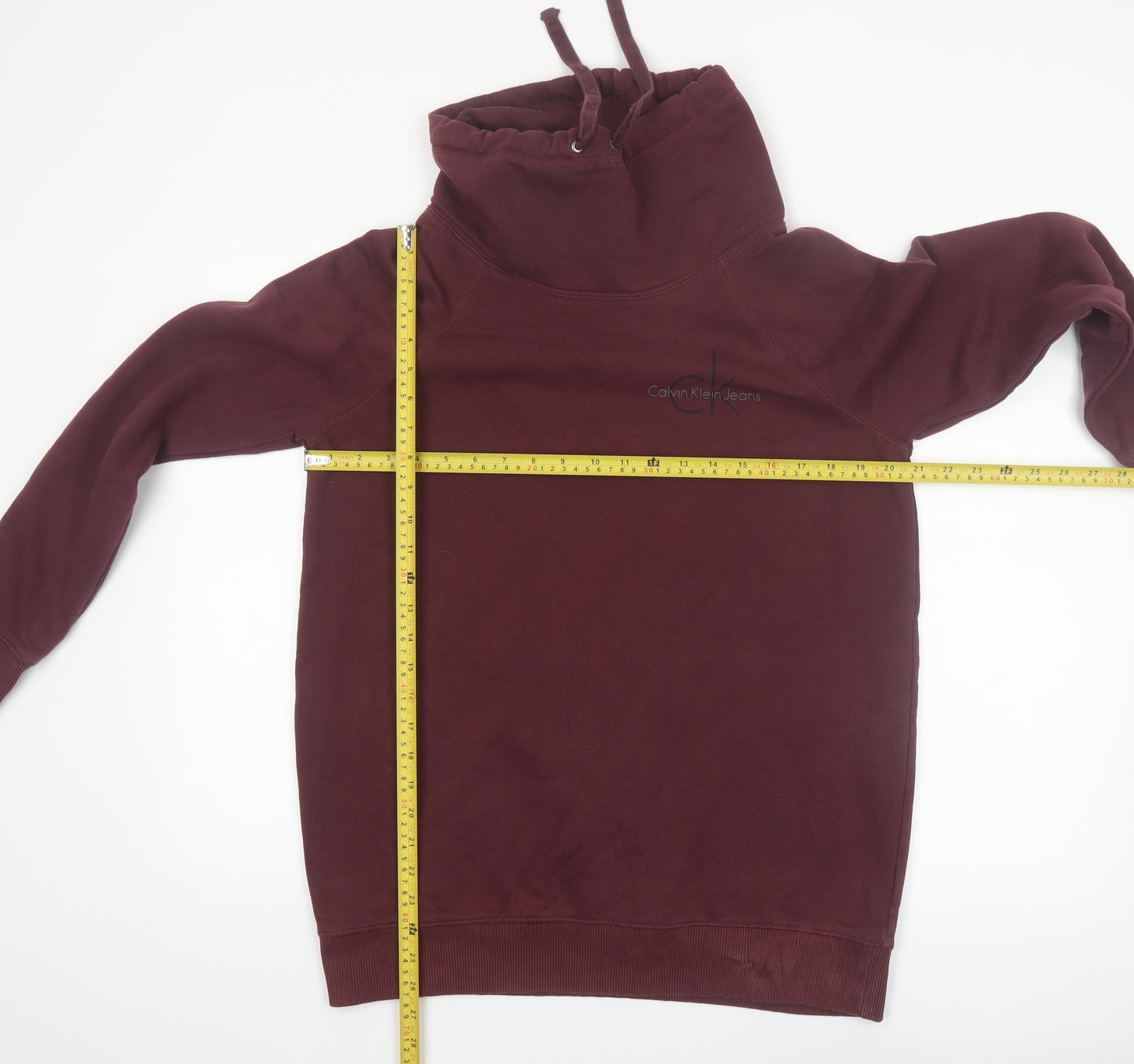 Calvin Klein Jeans Men’s Brown High Neck Sweatshirt M Pullover Fleece