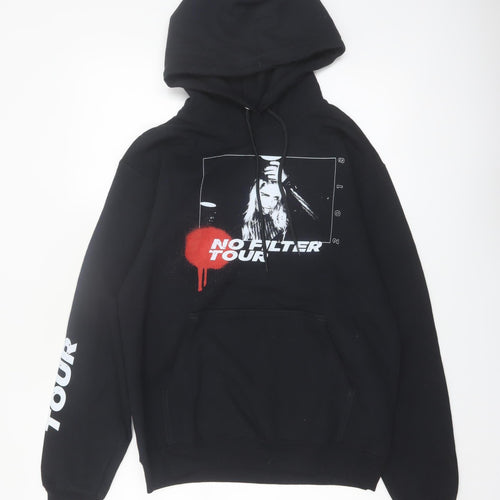 Port & Company Men's Black No Filter Tour Pullover Hoodie Small