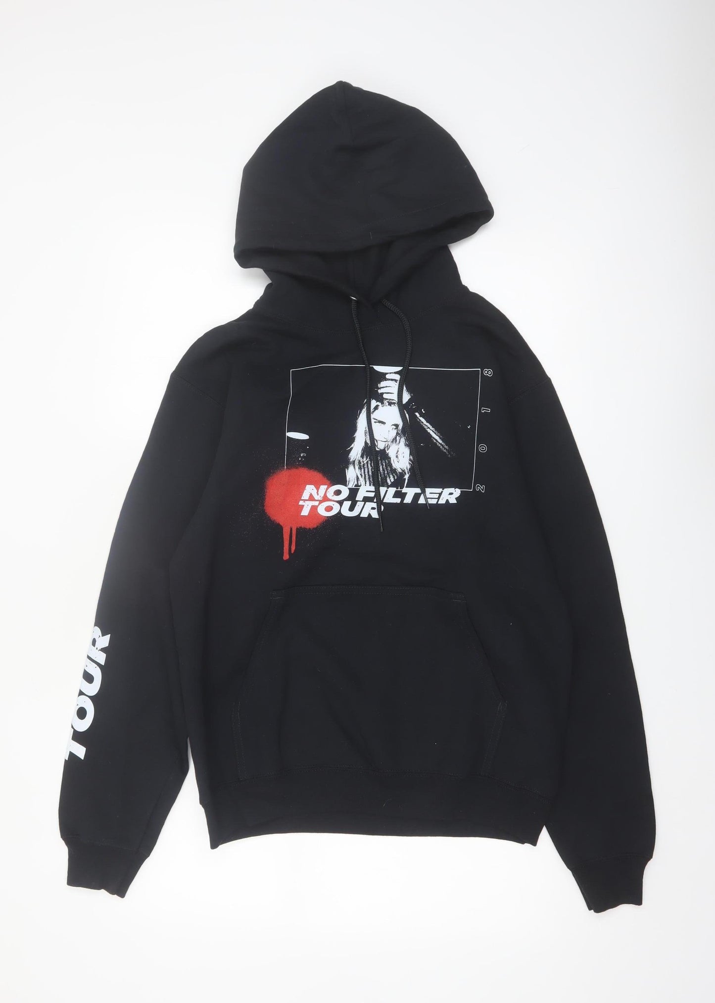 Port & Company Men's Black No Filter Tour Pullover Hoodie Small