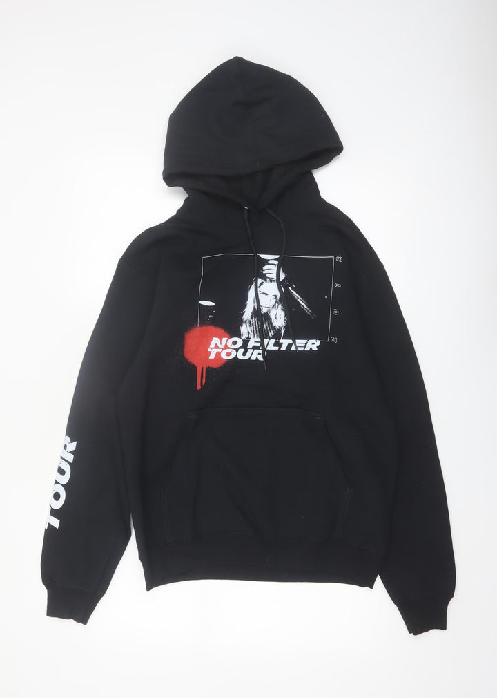 Port & Company Men's Black No Filter Tour Pullover Hoodie Small