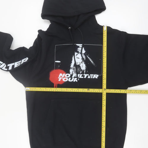 Port & Company Men's Black No Filter Tour Pullover Hoodie Small